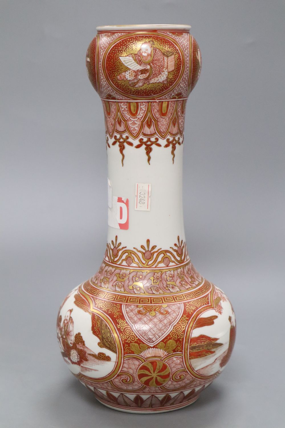 A Japanese Kutani vase, height 30cm